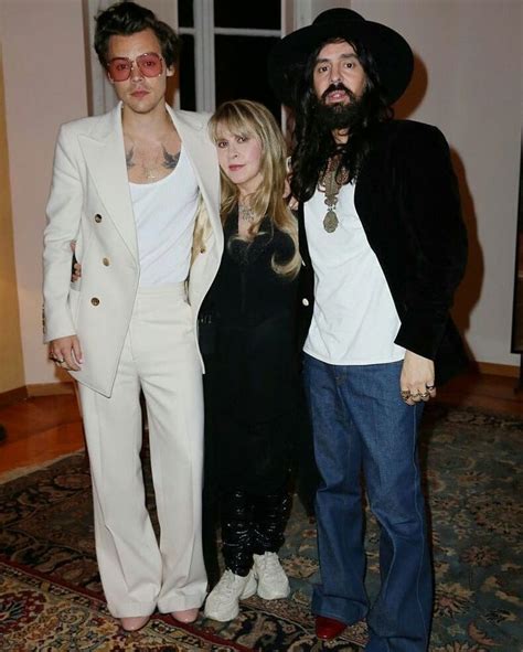 harry styles and stevie nicks at the gucci|See Harry Styles and Stevie Nicks Duet at Gucci Show .